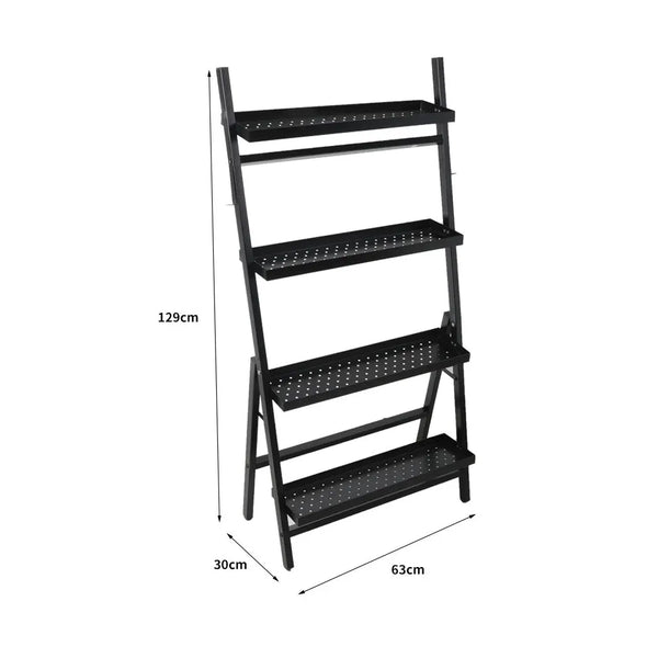 4-Tier Levede Plant Stand Outdoor Indoor Flower Pots Rack Corner Planter Shelf Deals499