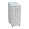 4 Tiers Steel Orgainer Metal File Cabinet With Drawers Office Furniture White Deals499