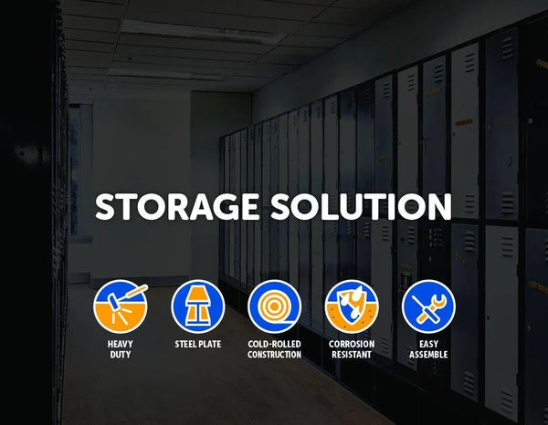 4-digit Combination Lock 12 Door Locker for  Office Gym - Light Grey Deals499