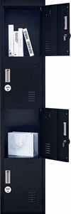 4-digit Combination Lock 4 Door Locker for Office Gym Black Deals499