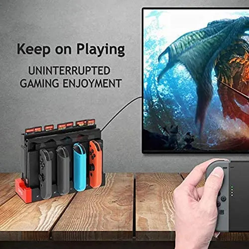 4 in1 Charger Station Stand for Nintendo Switch Joy-con with LED Indication Deals499