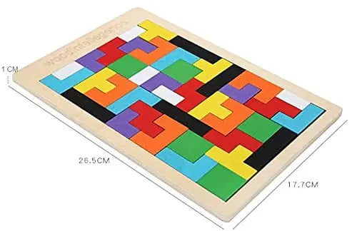 40 Pieces Wooden Blocks Puzzle Brain Teasers for Kids Montessori model Deals499