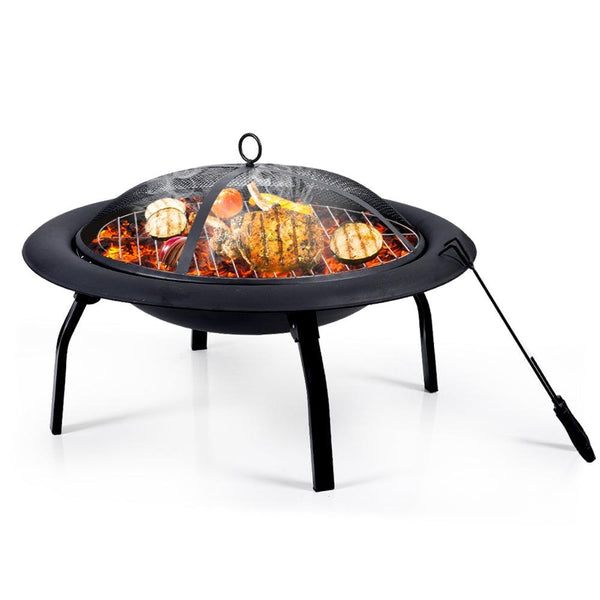 30" Portable Outdoor Fire Pit BBQ Grail Camping Garden Patio Heater Fireplace Deals499