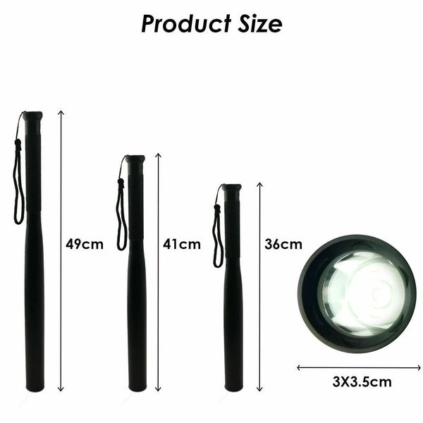 41cm Baseball Bat LED Flashlight Bright Baton Torch Emergency Security Tool Deals499