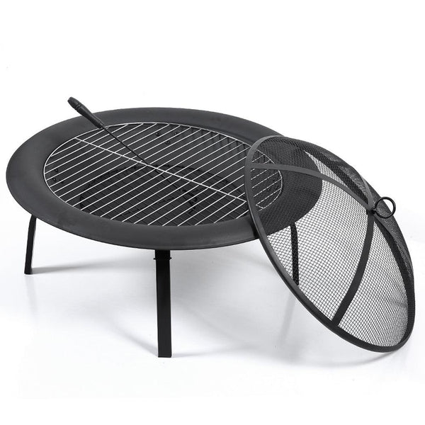 22" Portable Outdoor Fire Pit BBQ Grail Camping Garden Patio Heater Fireplace Deals499