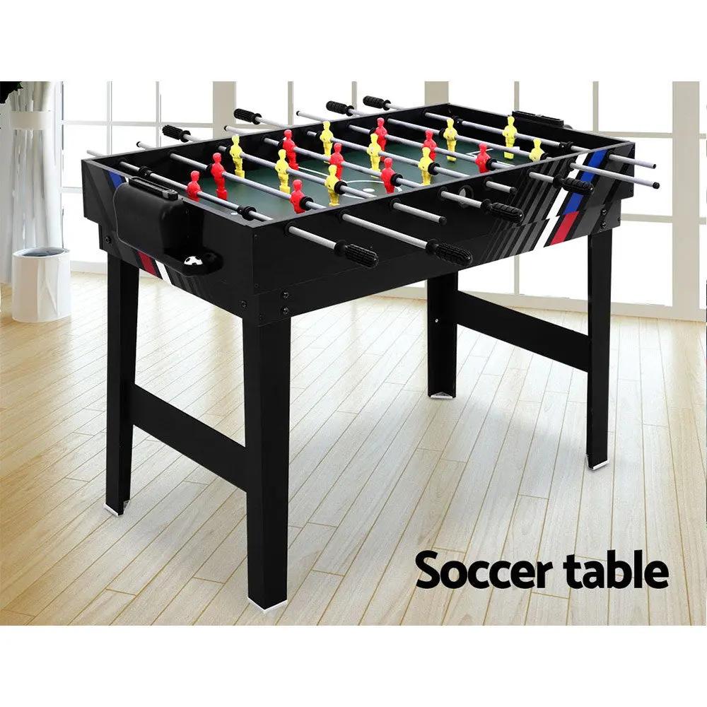 4FT 4-In-1 Soccer Table Tennis Ice Hockey Pool Game Football Foosball Kids Adult Deals499