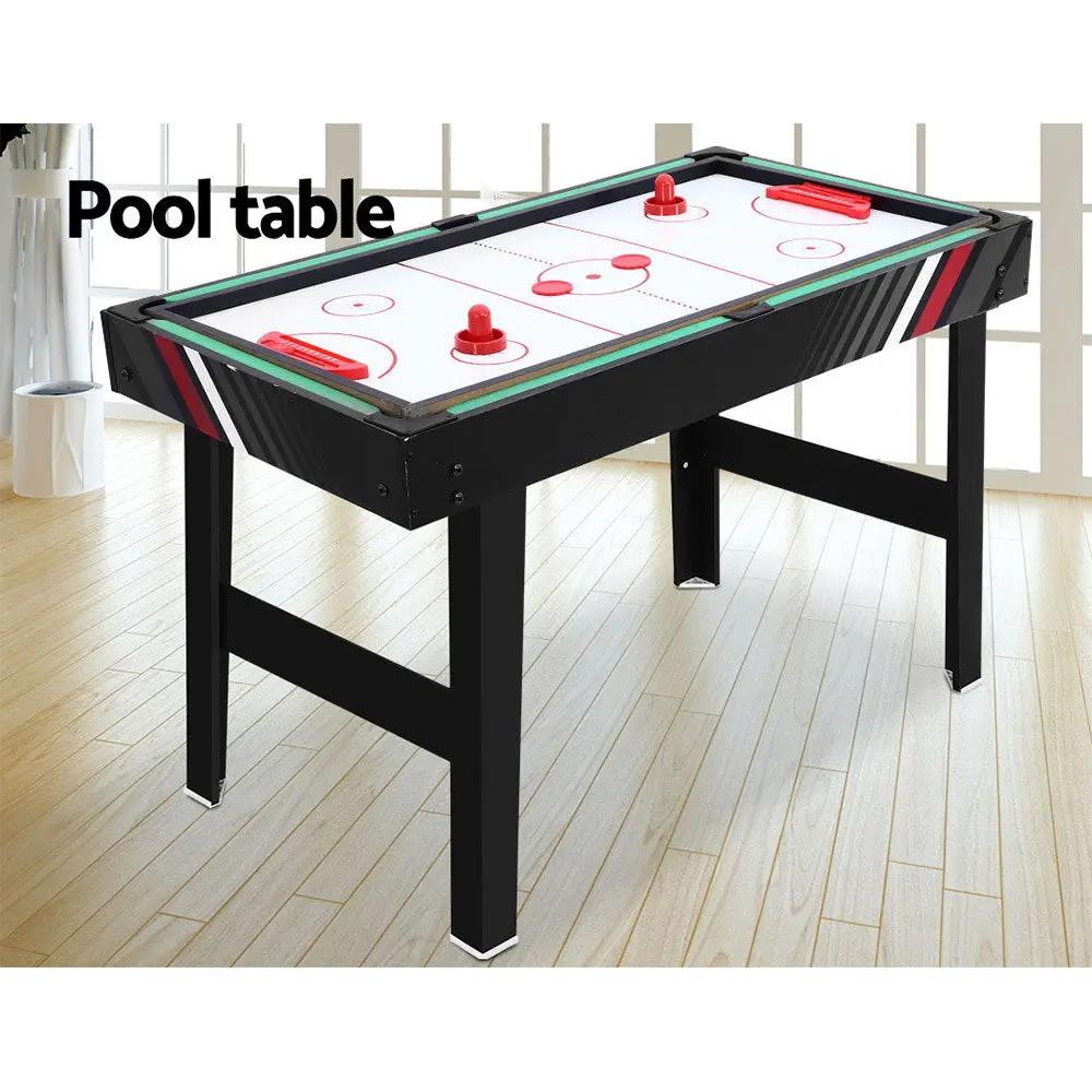4FT 4-In-1 Soccer Table Tennis Ice Hockey Pool Game Football Foosball Kids Adult Deals499