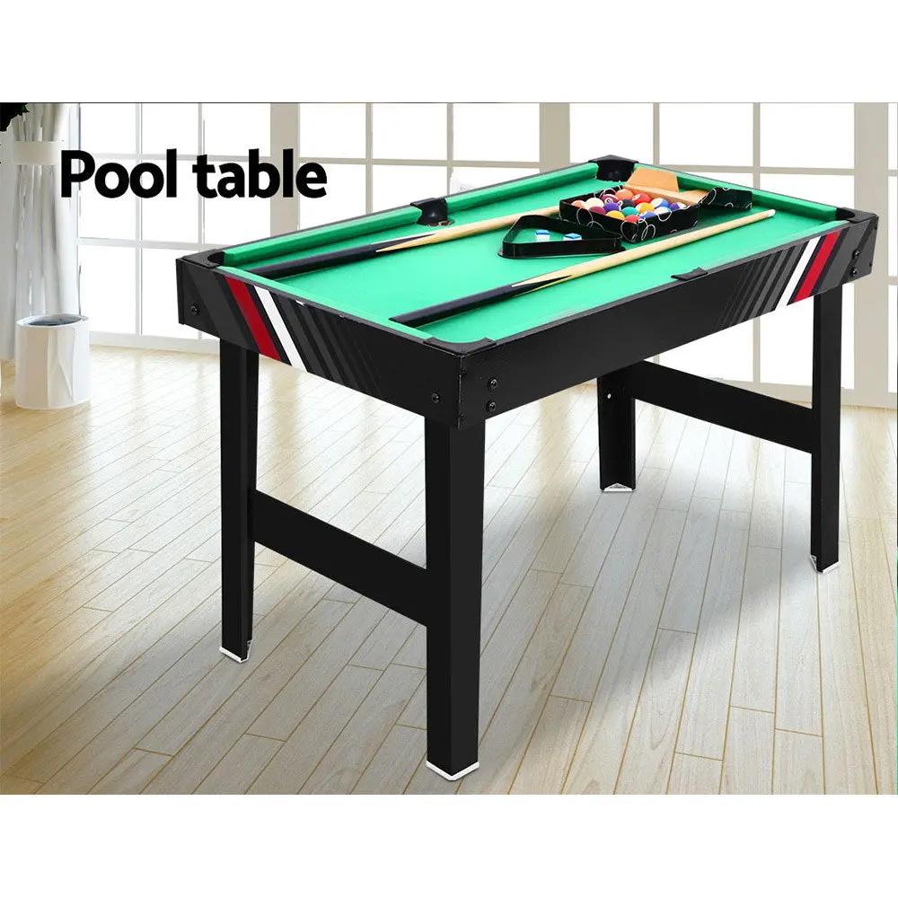 4FT 4-In-1 Soccer Table Tennis Ice Hockey Pool Game Football Foosball Kids Adult Deals499