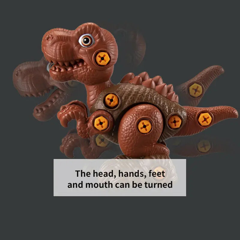 4PCS Take Apart Dinosaur Drill Kids Learning Construction Building Toys Gift Deals499