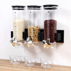 Wall Mounted Triple Cereal Dispenser Dry Food Storage Container Dispense Machine Unbranded