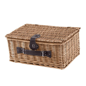 Picnic Basket Set 2 Person Willow Baskets Deluxe Outdoor Travel Camping Blanket Deals499