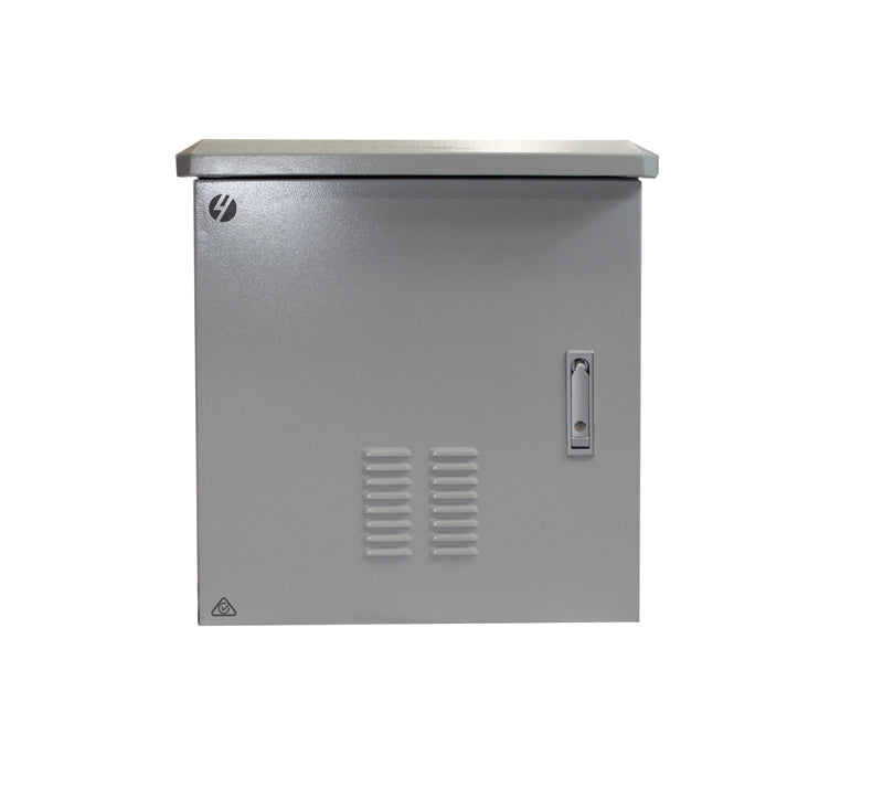 12RU 600mm Wide x 600mm Deep Grey Outdoor Wall Mount Ventilated Cabinet. IP45 Deals499