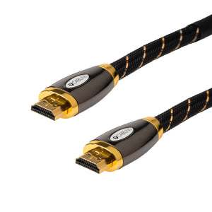 15m DELUXE Premium High Speed HDMIÂ® cable with Ethernet and repeater Supports 4K@60Hz as specified in HDMI 2.0 | Black Mesh Deals499