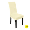 4x Stretch Elastic Chair Covers Dining Room Wedding Banquet Washable Champagne Deals499