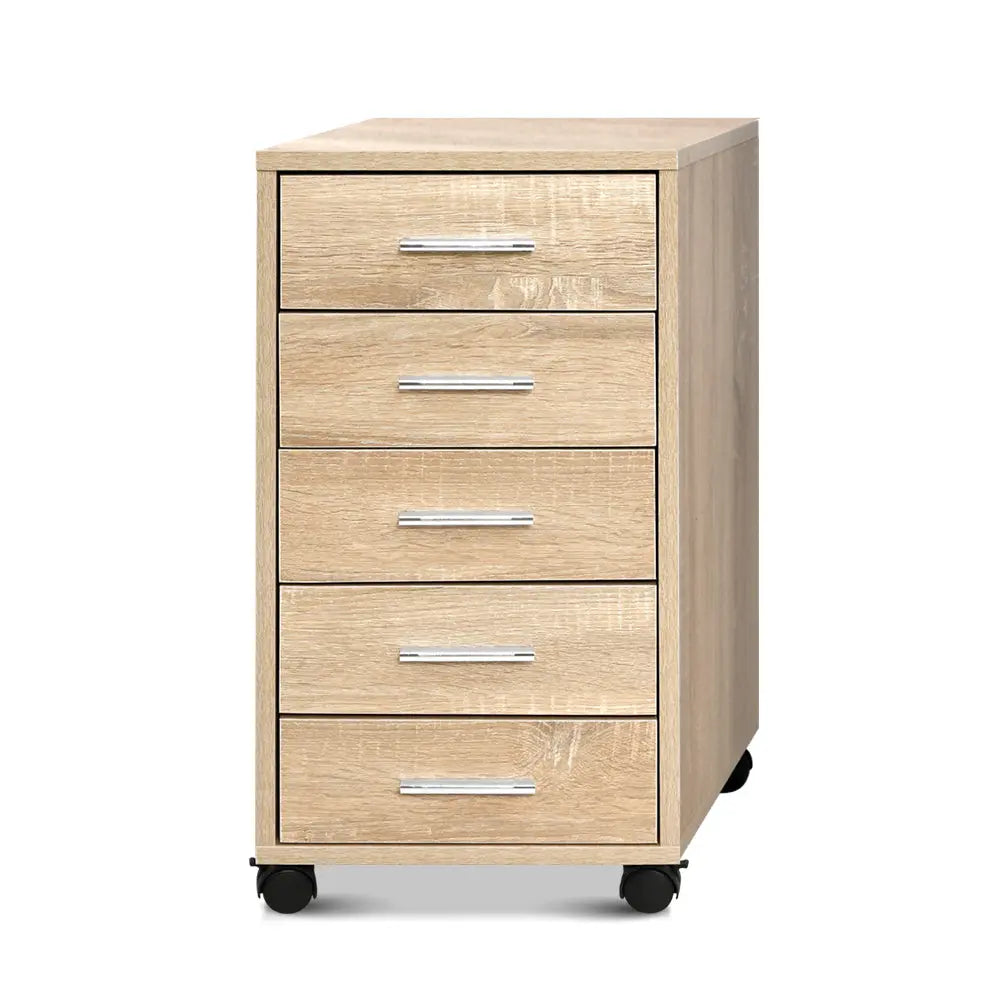 5 Drawer Filing Cabinet Storage Drawers Wood Study Office School File Cupboard Deals499