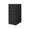 5 Drawers Portable Cabinet Rack Storage Steel Stackable Organiser Stand Black Deals499