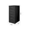 5 Drawers Portable Cabinet Rack Storage Steel Stackable Organiser Stand Black Deals499