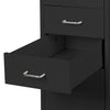 5 Drawers Portable Cabinet Rack Storage Steel Stackable Organiser Stand Black Deals499
