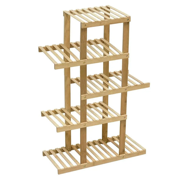 5 Tiers Premium Bamboo Wooden Plant Stand In/outdoor Garden Planter Flower shelf Deals499