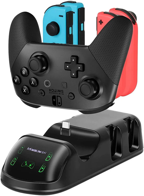 5 in 1 Controller Charger Dock for Nintendo Switch Joy-Cons and Pro Controller with LED Indicator and Type-C Charging Cable Deals499