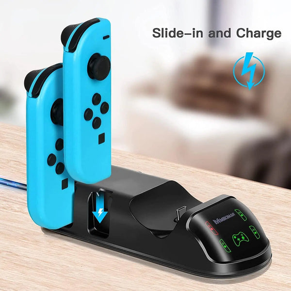 5 in 1 Controller Charger Dock for Nintendo Switch Joy-Cons and Pro Controller with LED Indicator and Type-C Charging Cable Deals499