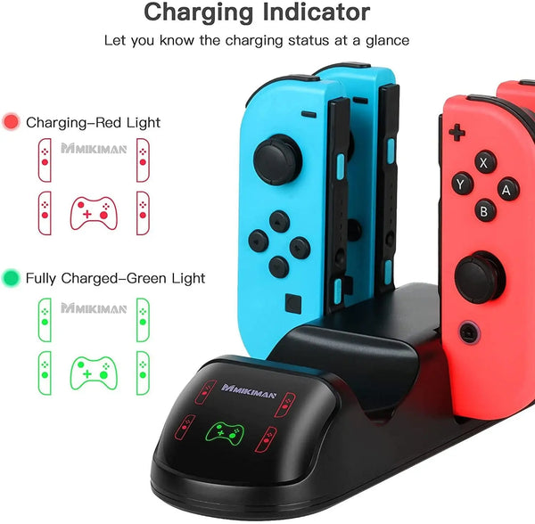 5 in 1 Controller Charger Dock for Nintendo Switch Joy-Cons and Pro Controller with LED Indicator and Type-C Charging Cable Deals499