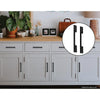5 x 128mm Kitchen Handle Cabinet Cupboard Door Drawer Handles square Black furniture pulls Deals499
