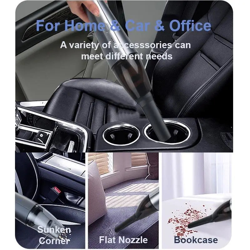 5000Pa Handheld Cordless Car Vacuum Cleaner Powerful Suction Portable Mini Home Wet Dry Deals499