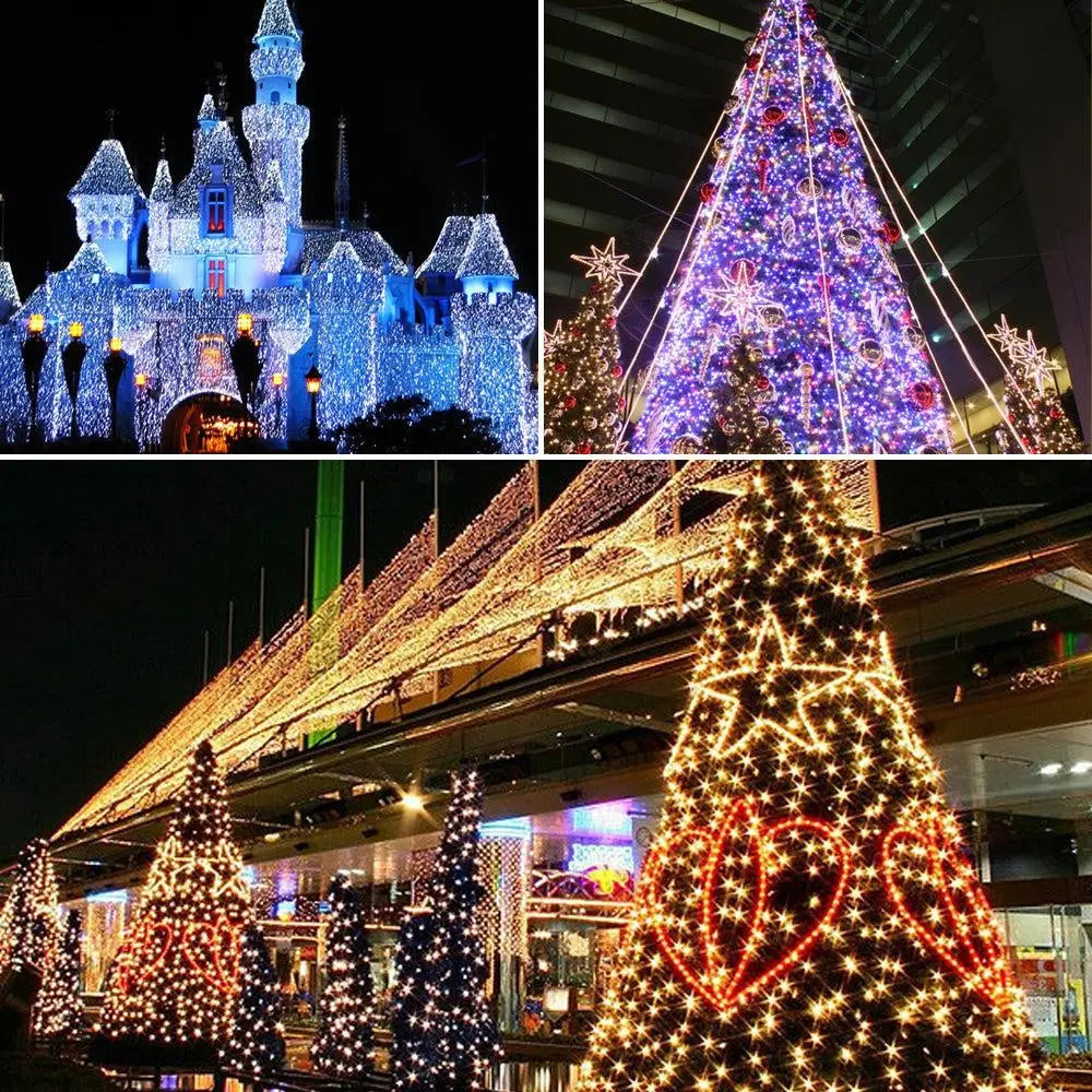 52M 500LED String Solar Powered Fairy Lights Garden Christmas D?cor Warm White Deals499
