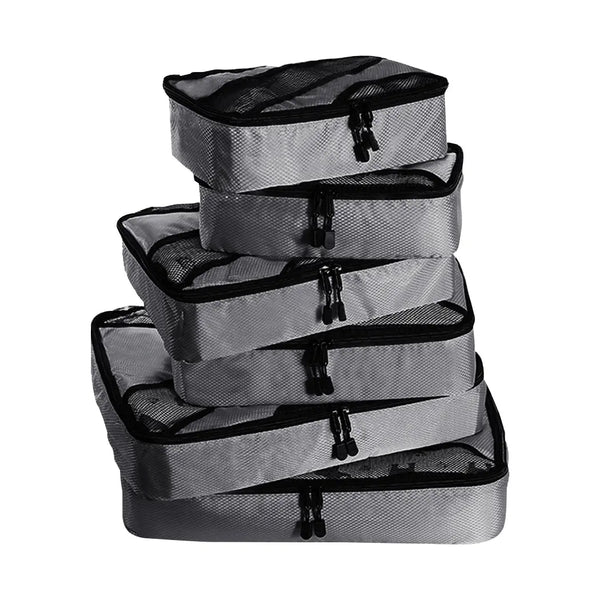 6 Pcs Travel Cubes Storage Toiletry Bag Clothes Luggage Organizer Packing Bags Deals499