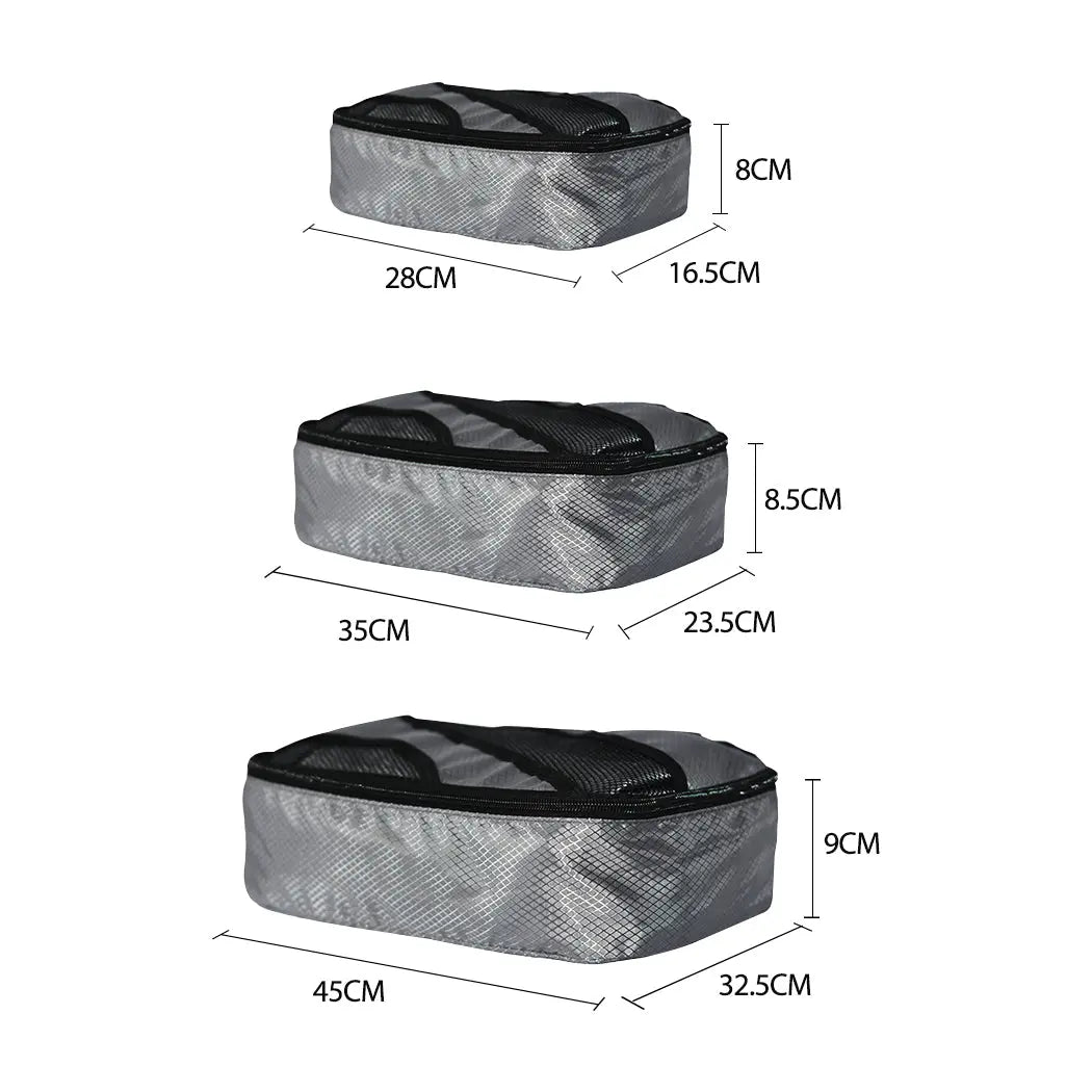 6 Pcs Travel Cubes Storage Toiletry Bag Clothes Luggage Organizer Packing Bags Deals499