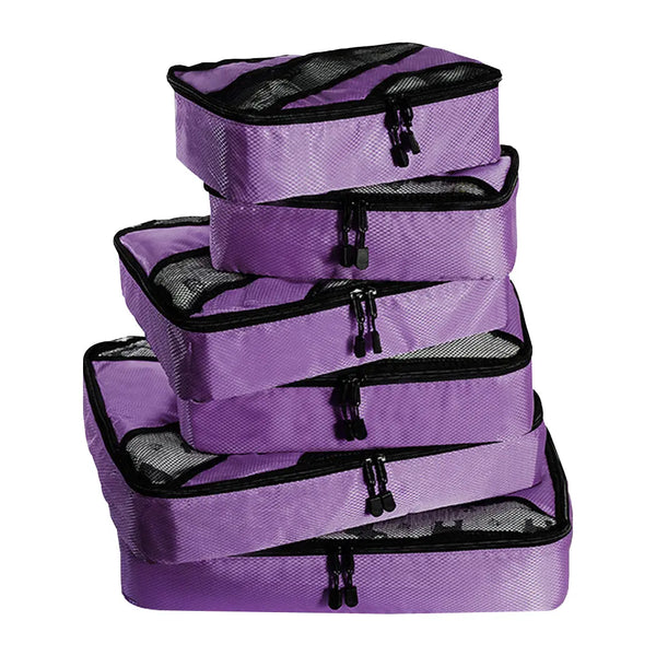 6 Pcs Travel Cubes Storage Toiletry Bag Clothes Luggage Organizer Packing Bags Deals499