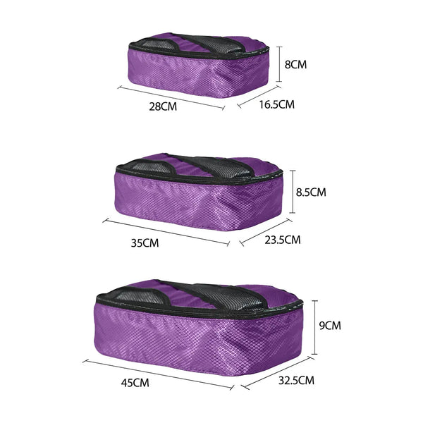 6 Pcs Travel Cubes Storage Toiletry Bag Clothes Luggage Organizer Packing Bags Deals499