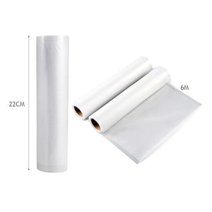 6 Rolls Vacuum Food Sealer Seal Bags Rolls Saver Storage Commercial Grade 22cm Deals499