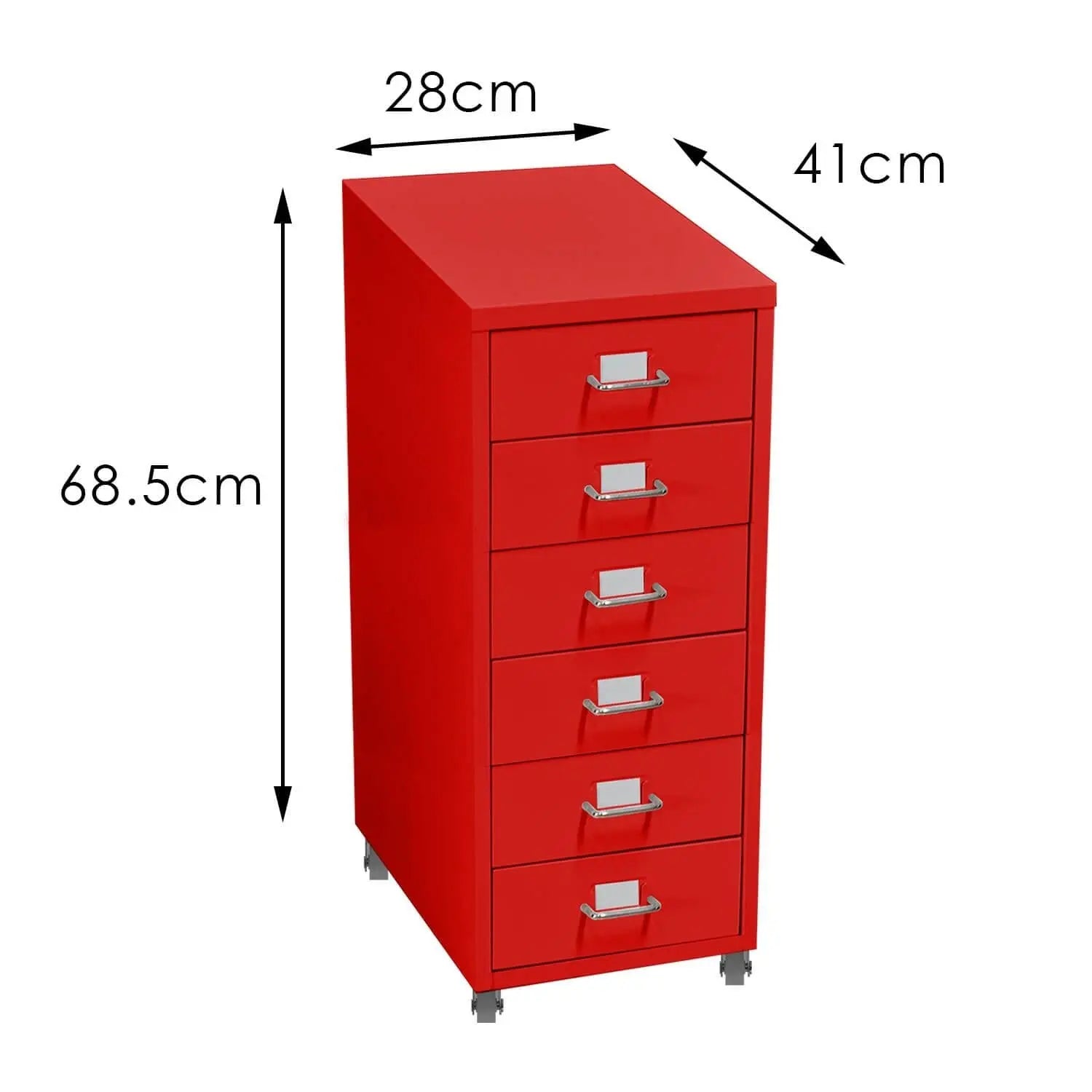 6 Tiers Steel Orgainer Metal File Cabinet With Drawers Office Furniture Red Deals499