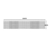 60Pcs Aluminium Gutter Guard Mesh Guards Leaf Twigs Filter 100x20cm Garden Brush Deals499