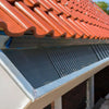60Pcs Aluminium Gutter Guard Mesh Guards Leaf Twigs Filter 100x20cm Garden Brush Deals499