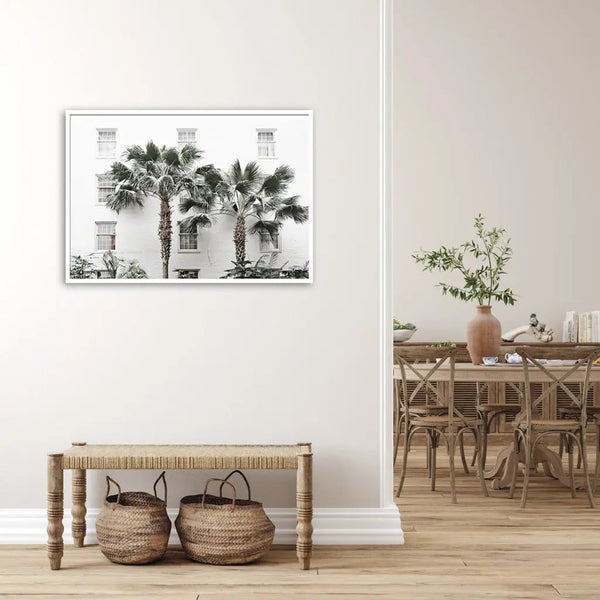 60cmx90cm Palm Tree White Frame Canvas Wall Art Deals499