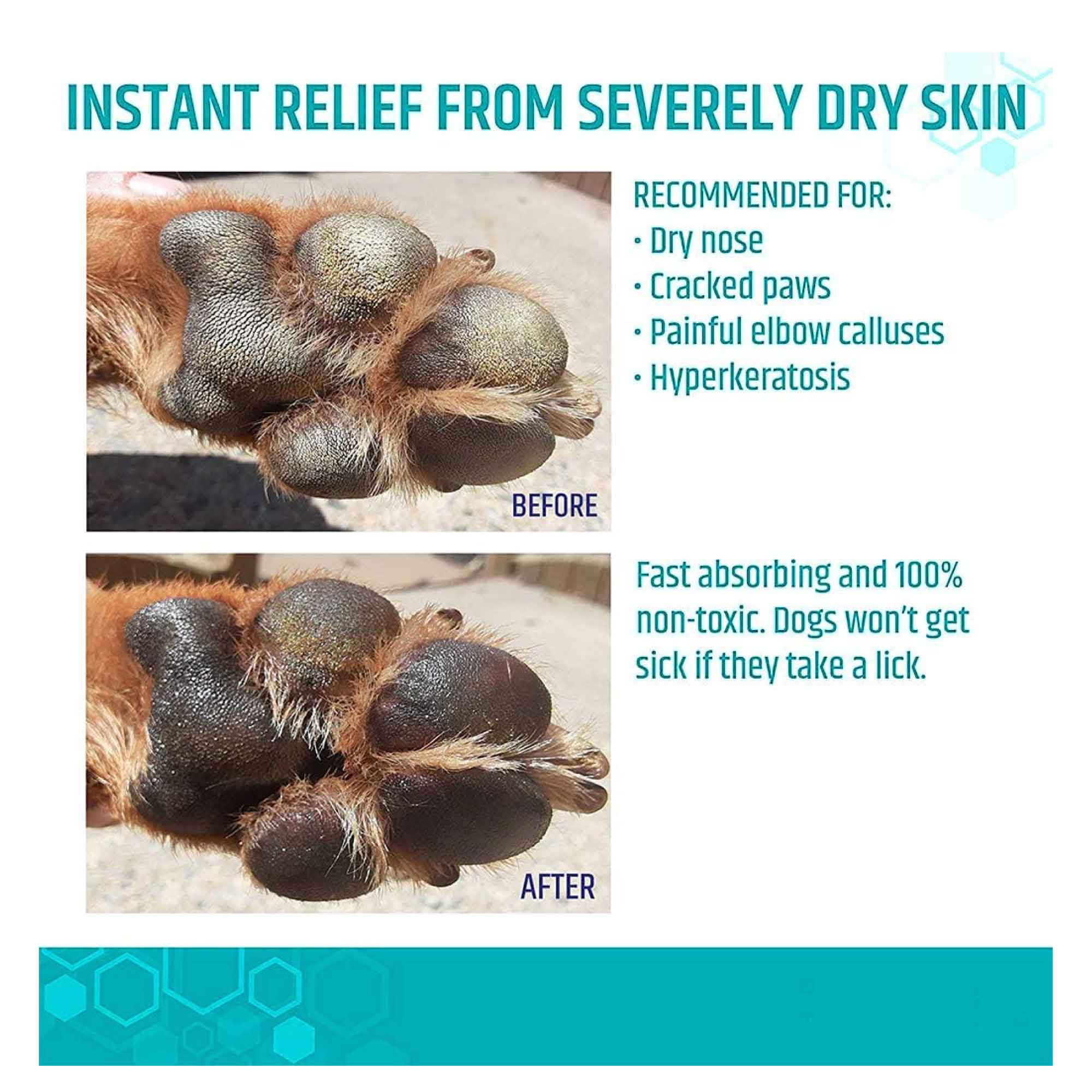 60g Pet Paw Balm - Dog or Cat Natural Organic Nose Soother Wax Ointment Cream from Deals499 at Deals499