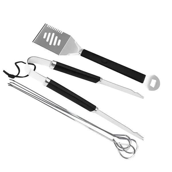 6Pcs BBQ Tool Set Stainless Steel Outdoor Barbecue Utensil Cooking Portable Cook Deals499