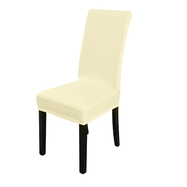 6x Stretch Elastic Chair Covers Dining Room Wedding Banquet Washable Champagne Deals499