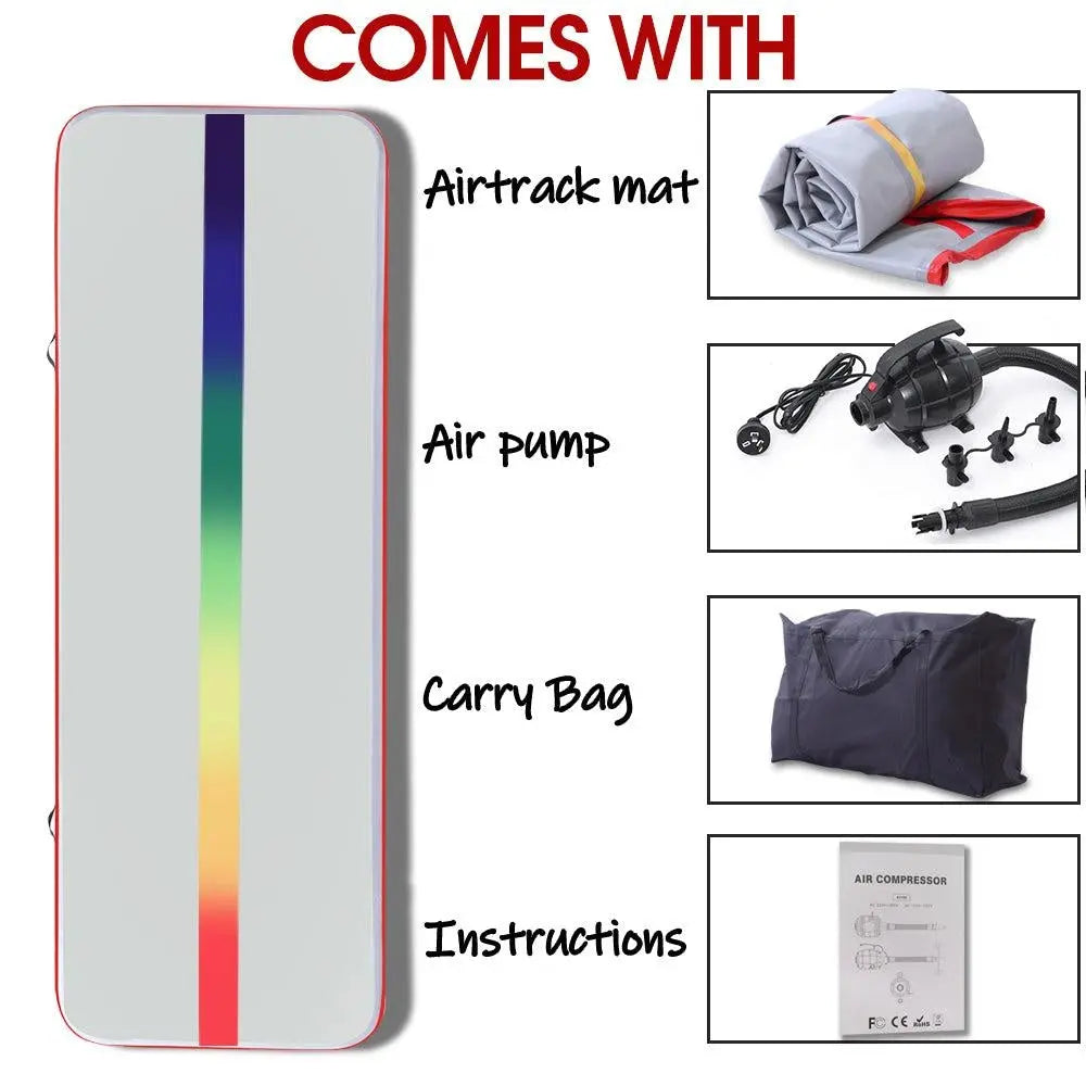 6x1M Air Track Inflatable Mat Airtrack Tumbling Electric Air Pump Gymnastics Deals499