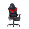 7 RGB Lights Bluetooth Speaker Gaming Chair Ergonomic Racing chair 165° Reclining Gaming Seat 4D Armrest Footrest Black Red Deals499