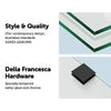 700 x 1450mm Frameless Bath Panel 10mm Glass Shower Screen By Della Francesca Deals499