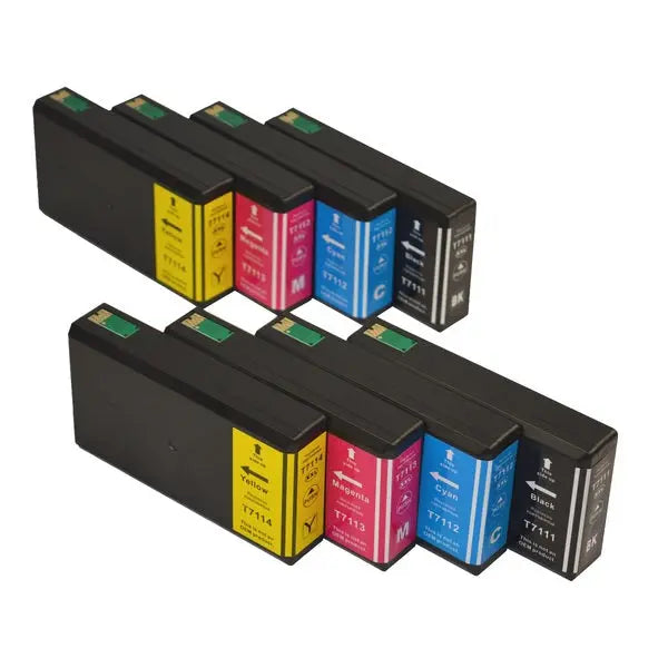 711XXL Series Compatible Inkjet Cartridge Set x 2 (8 cartridges) EPSON