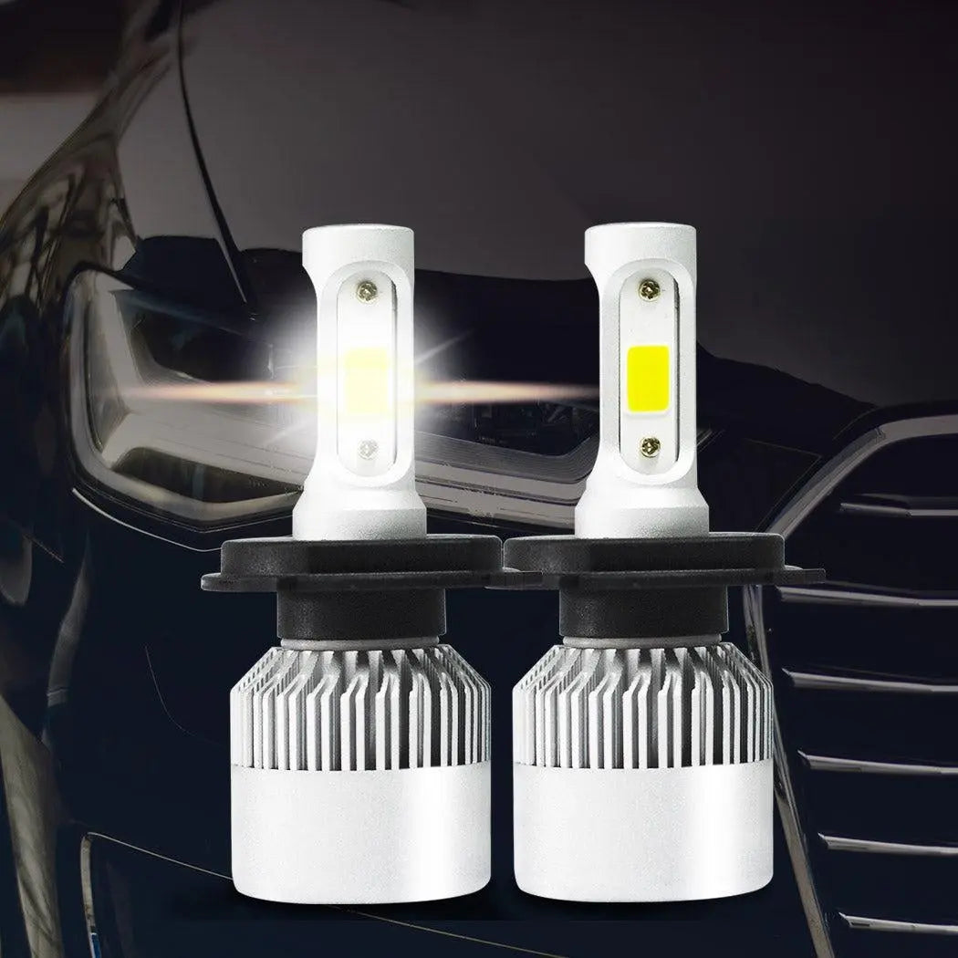 72W 9000LM H4 HB2 LED Headlight Kit Hi/Lo Beam Globe Bulbs 6500K White Deals499