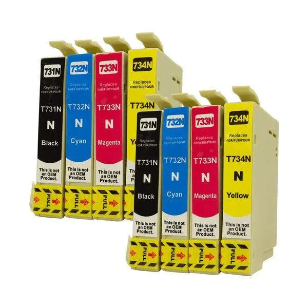 73N Series Pigment Compatible Inkjet Cartridge Set x 2 EPSON