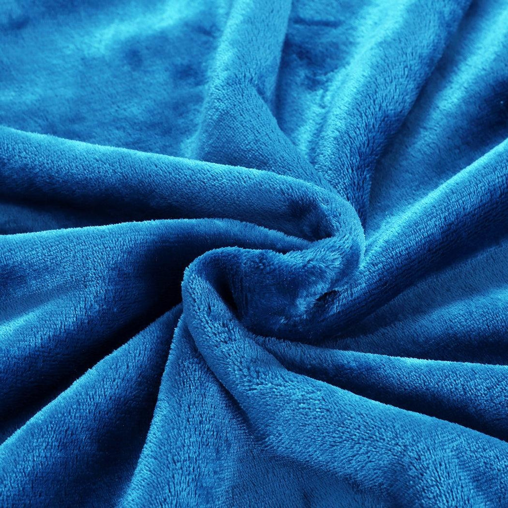 DreamZ Plush Warm Fleece Sherpa Hoodie Sweatshirt Huggle Blanket Pajamas Navy Deals499