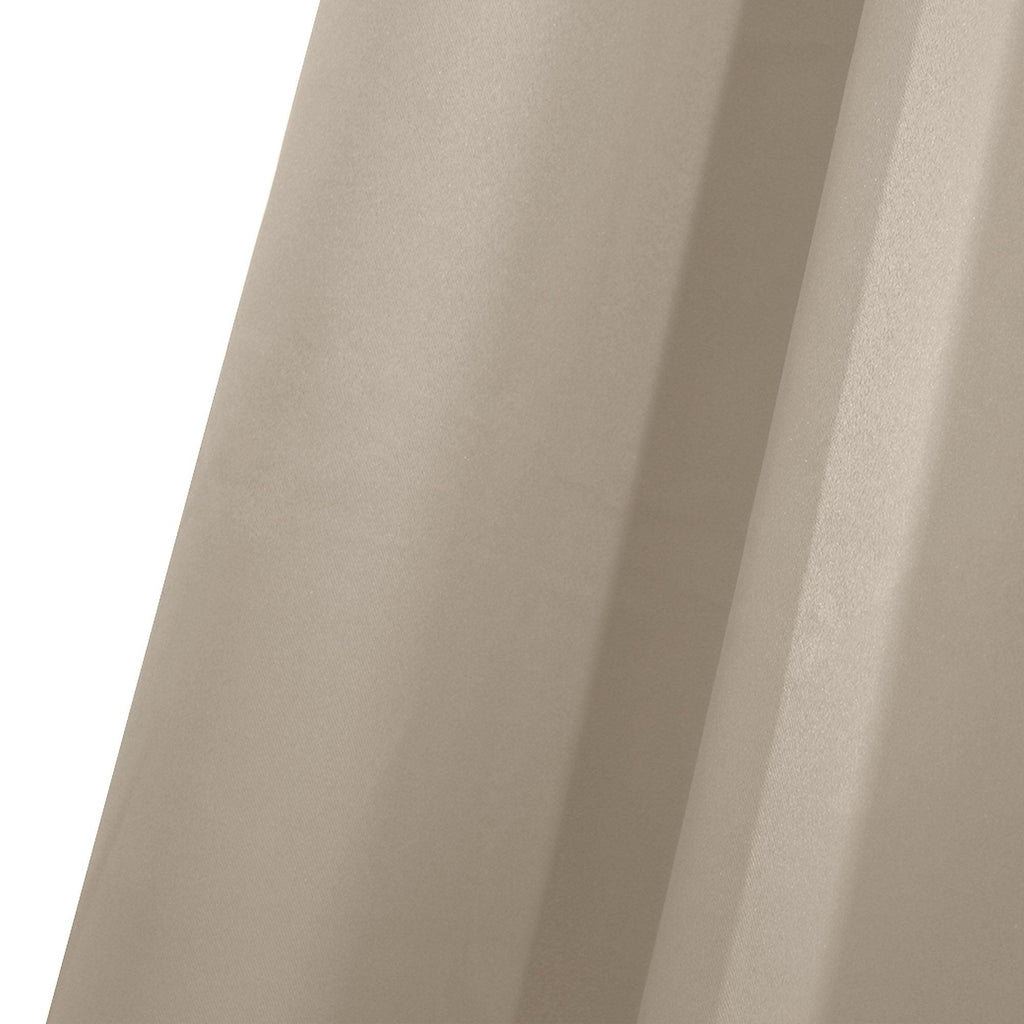 2x Blockout Curtains Panels 3 Layers Eyelet Room Darkening 140x230cm Beige Deals499