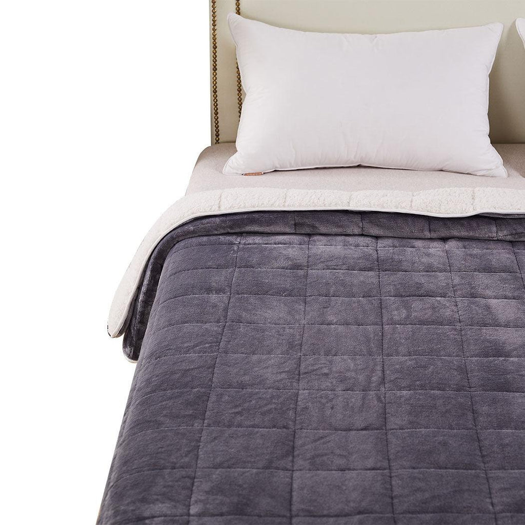 DreamZ Weighted Blanket Heavy Gravity Deep Relax Ultra Soft 5KG Adults Grey Deals499
